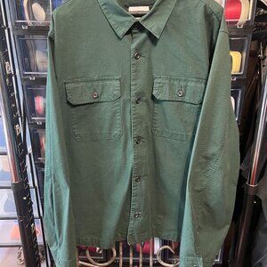 Old Navy Ripstop Shacket Dark Green Mens Size XXL Twill Work  Grunge Outdoor